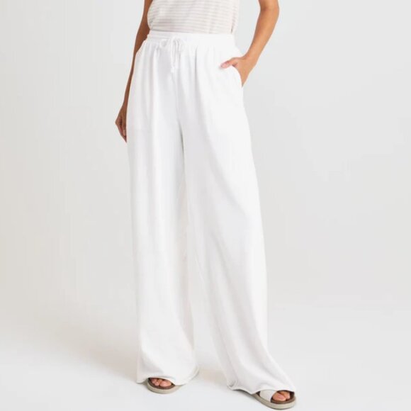 Splendid Pants - Splendid French‎ Terry Beach Pant White Size XS/S